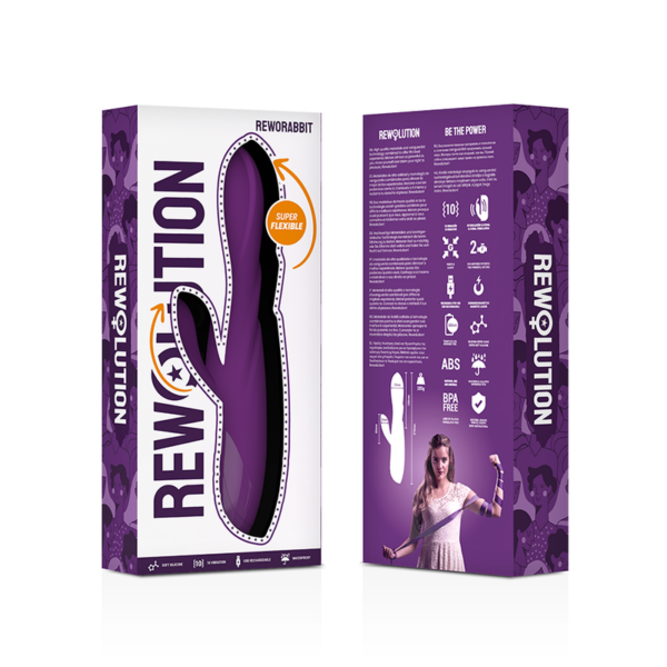 REWOLUTION - REWORABBIT VIBRADOR FLEXIBLE CON RABBIT - Imagen 8