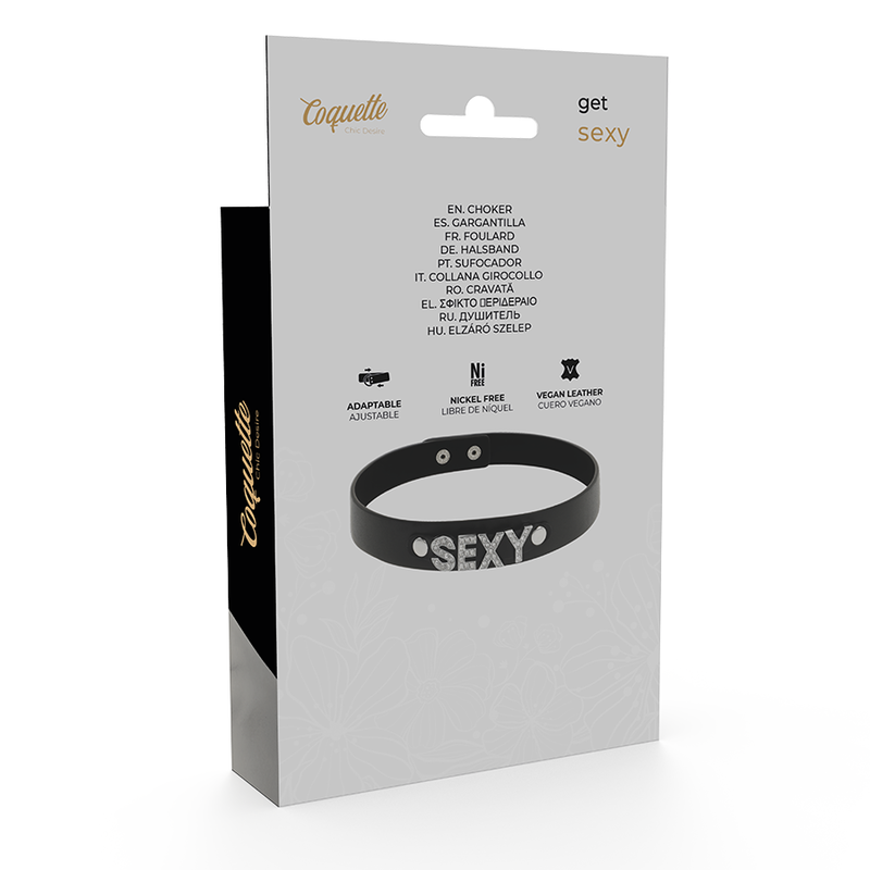 COQUETTE CHIC DESIRE - CHOKER CUERO VEGANO SEXY - Imagen 6