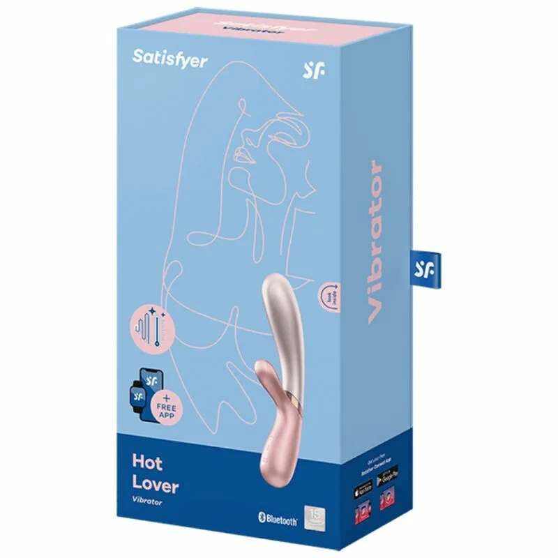 SATISFYER - HOT LOVER VIBRADOR ROSA & BEIGE - Imagen 4