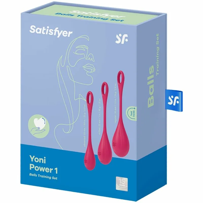 SATISFYER - YONI POWER 1 KIT DE ENTRENAMIENTO ROJO - Imagen 4