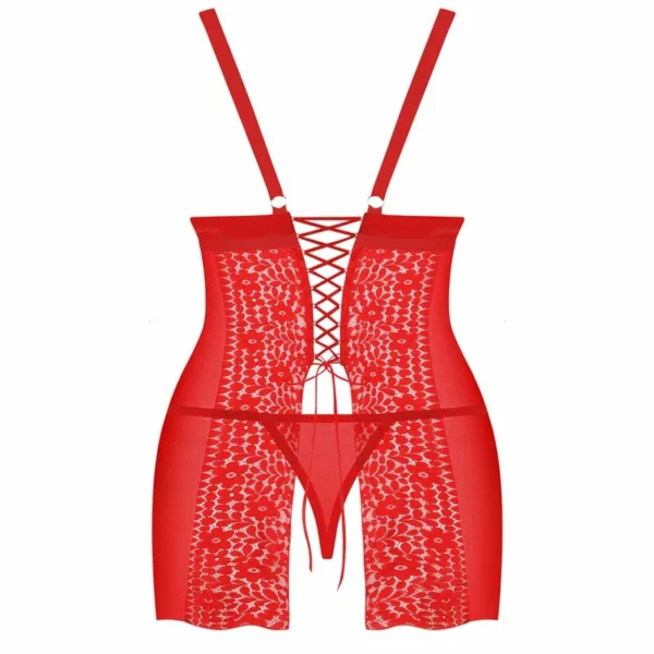 OBSESSIVE - BLOSSMINA CHEMISE Y TANGA 6XL/7XL - Imagen 4