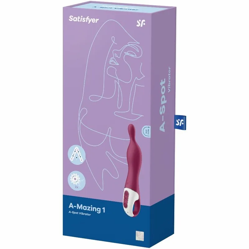 SATISFYER - AMAZING 1 VIBRADOR PUNTO A BERRY - Imagen 3