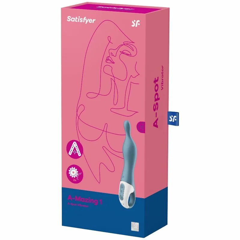 SATISFYER - AMAZING 1 VIBRADOR PUNTO A AZUL - Imagen 3