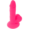 DIVERSIA - DILDO REALÍSTICO FLEXIBLE CON VIBRACIÓN ROSA 17 CM -O- 3.3 CM - Imagen 6