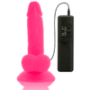 DIVERSIA - DILDO REALÍSTICO FLEXIBLE CON VIBRACIÓN ROSA 17 CM -O- 3.3 CM - Imagen 7
