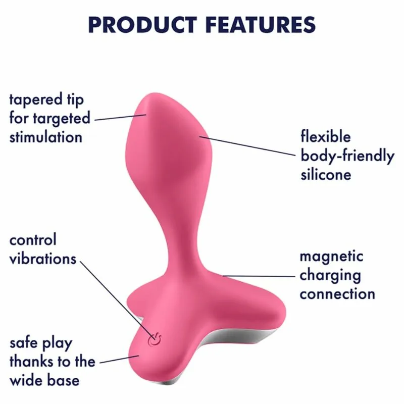SATISFYER - GAME CHANGER PLUG VIBRADOR ROSA - Imagen 4