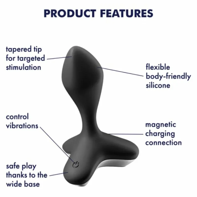 SATISFYER - GAME CHANGER PLUG VIBRADOR NEGRO - Imagen 4