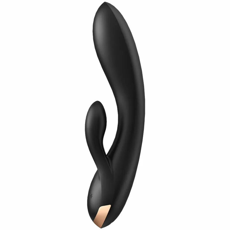 SATISFYER - DOUBLE FLEX VIBRADOR APP NEGRO - Imagen 2