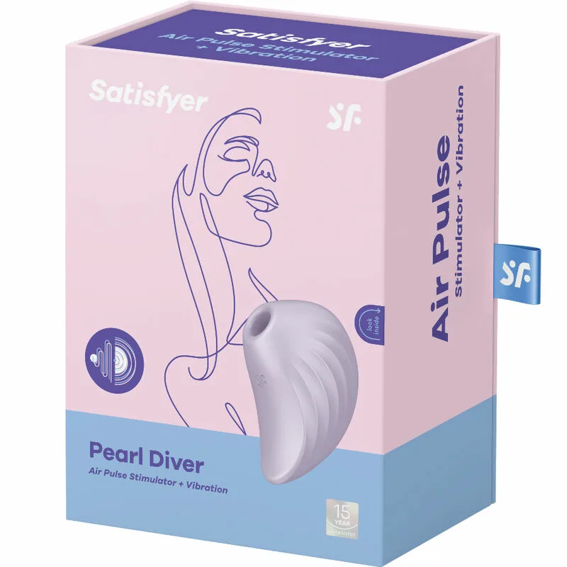 SATISFYER - PEARL DIVER ESTIMULADOR Y VIBRADOR VIOLETA - Imagen 4