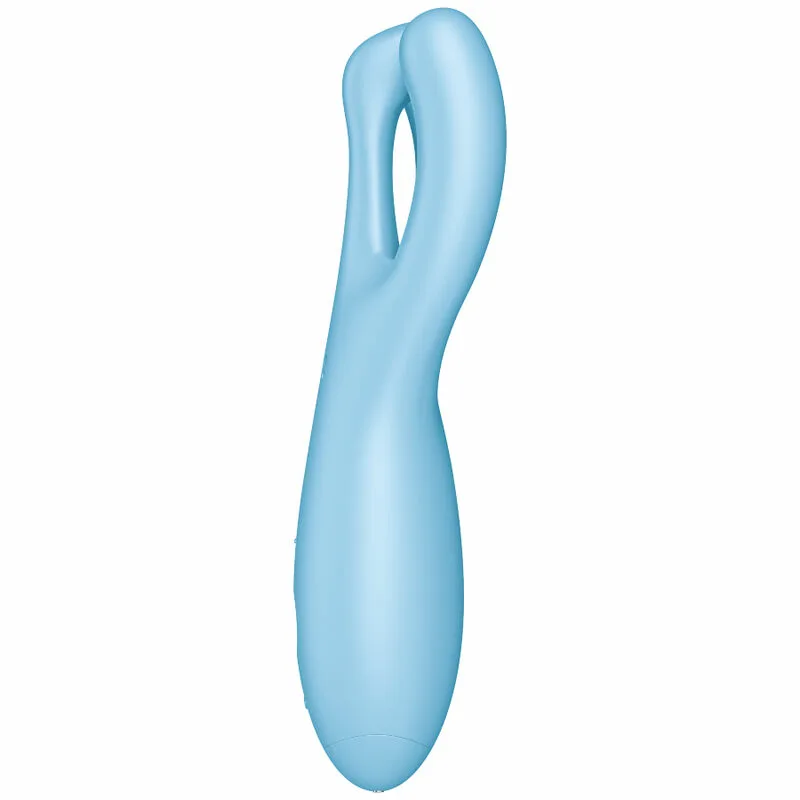 SATISFYER - THREESOME 4 VIBRADOR APP AZUL - Imagen 3