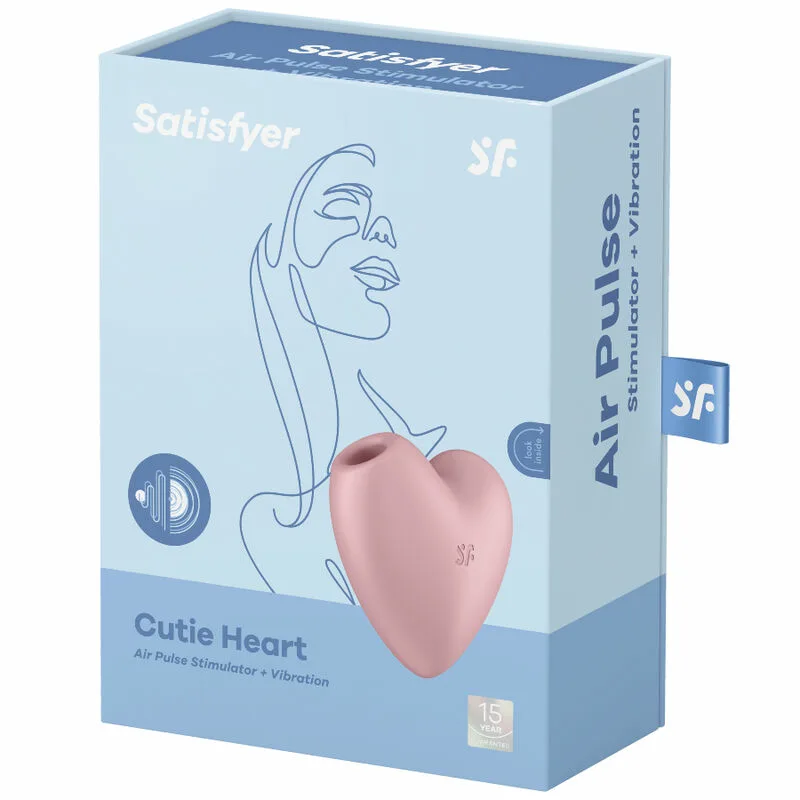 SATISFYER - CUTIE HEART ESTIMULADOR Y VIBRADOR ROSA - Imagen 4