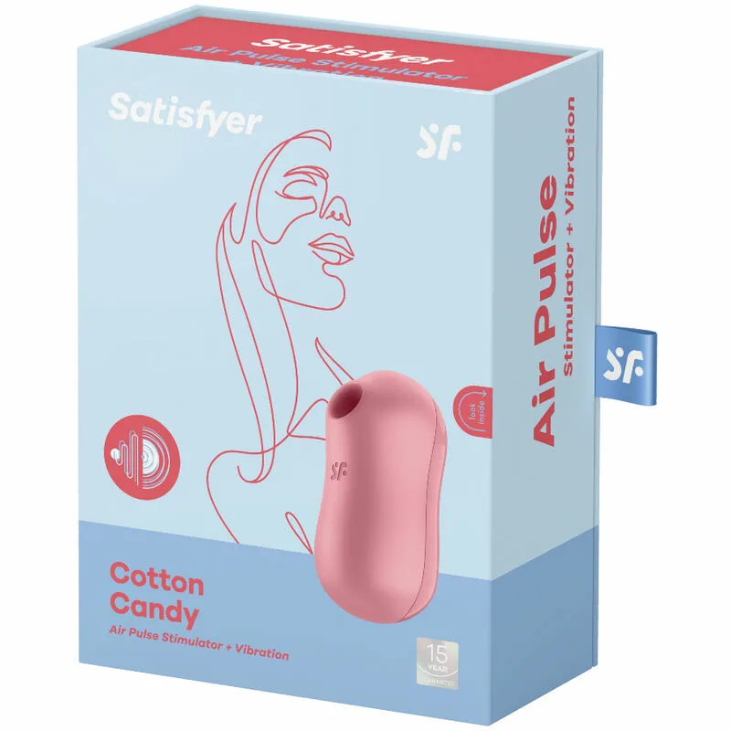 SATISFYER - COTTON CANDY ESTIMULADOR Y VIBRADOR ROSA - Imagen 3