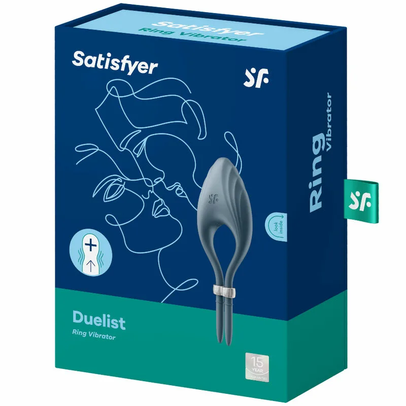 SATISFYER - DUELIST ANILLO VIBRADOR GRIS - Imagen 4