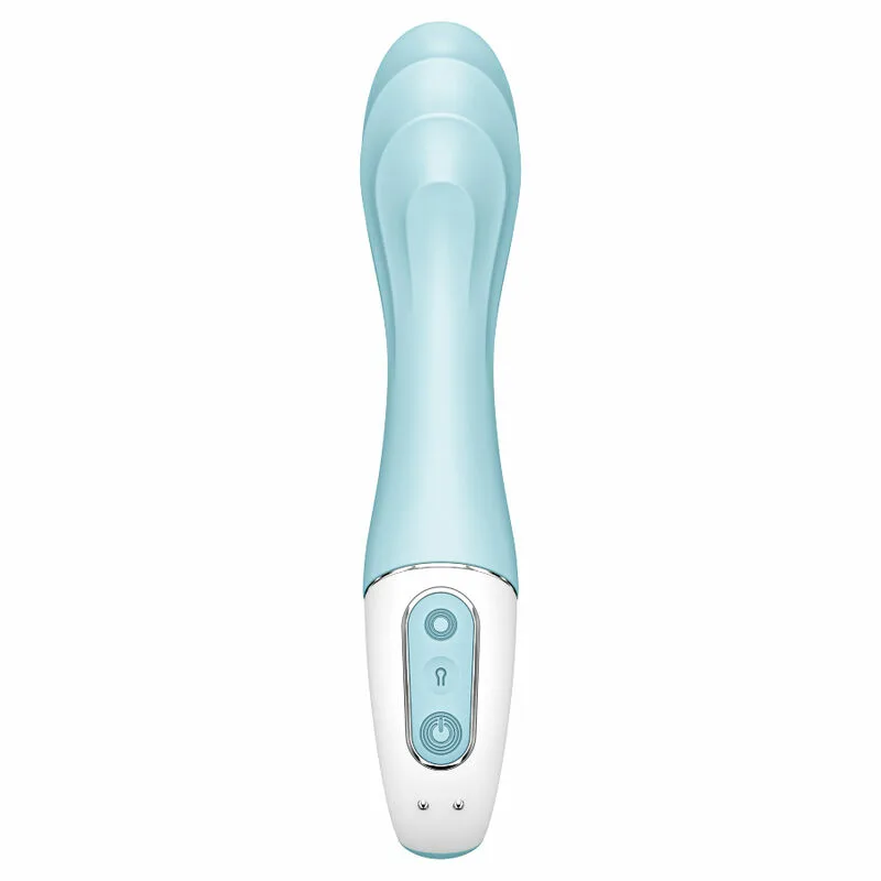 SATISFYER - AIR PUMP VIBRATOR 5+ VIBRADOR PUNTO G INFLABLE APP AZUL - Imagen 3