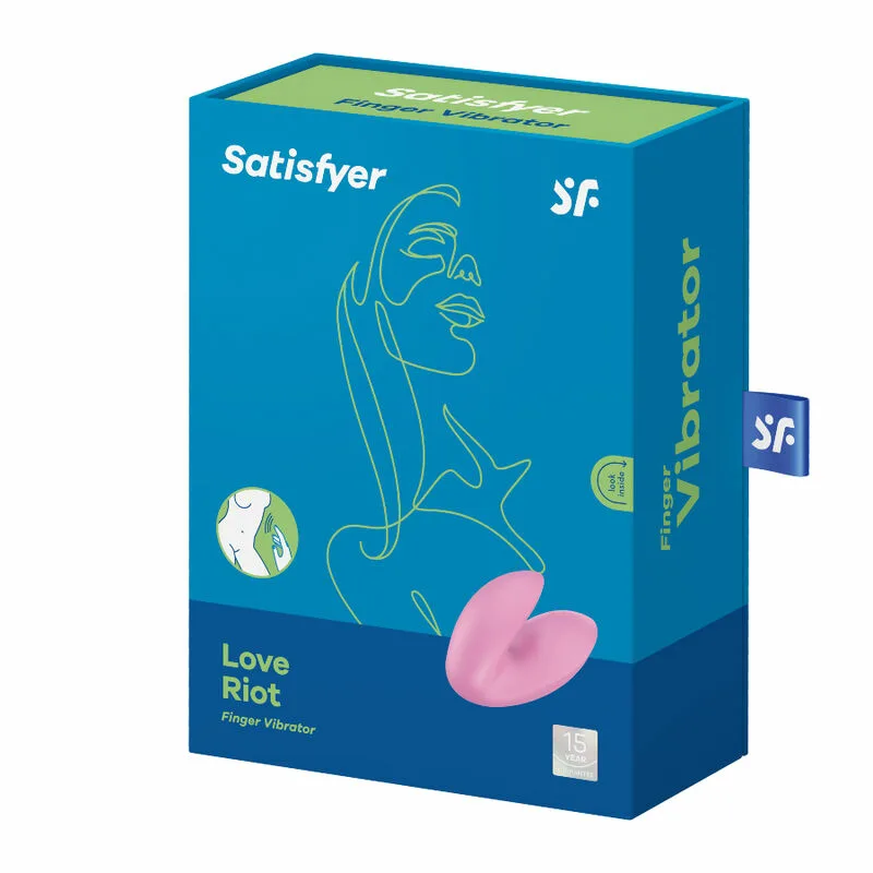 SATISFYER - LOVE RIOT VIBRADOR DEDAL ROSA - Imagen 4