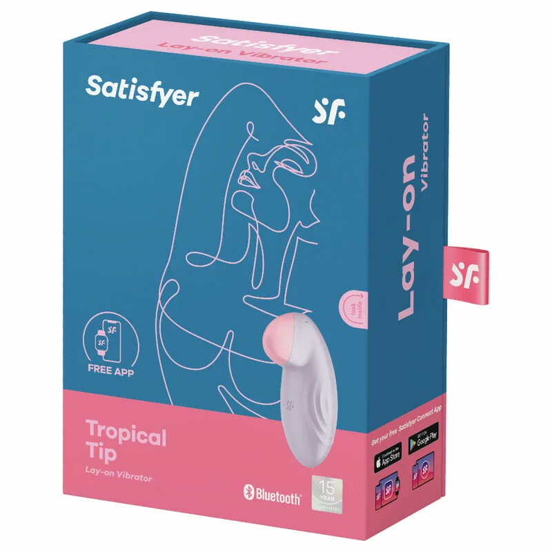 SATISFYER - TROPICAL TIP VIBRADOR LAY-ON LILA - Imagen 5