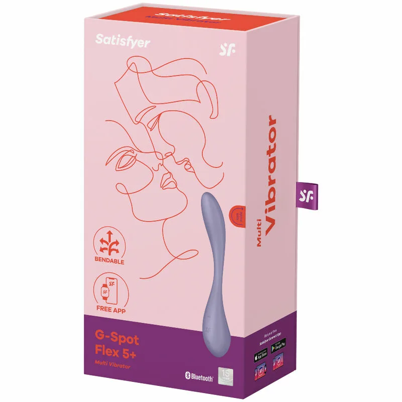 SATISFYER - G-SPOT FLEX 5 MULTI VIBRADOR LILA - Imagen 5