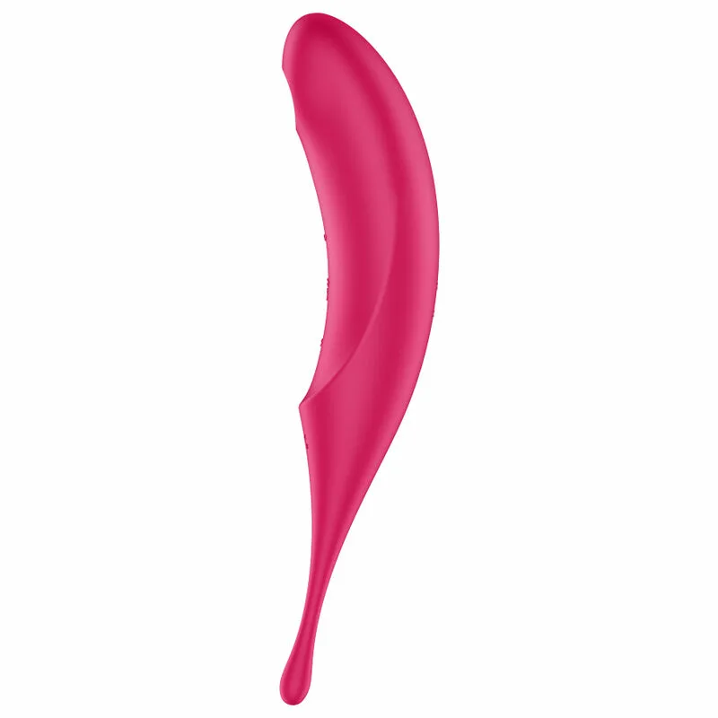 SATISFYER - TWIRLING PRO ESTIMULADOR Y VIBRADOR ROJO - Imagen 3
