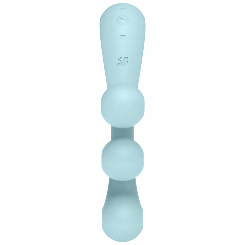 SATISFYER - TRI BALL 2 MULTI VIBRADOR AZUL - Imagen 3