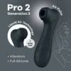 SATISFYER - PRO 2 GENERACIÓN 3 LIQUID AIR TECHNOLOGY NEGRO - Imagen 5