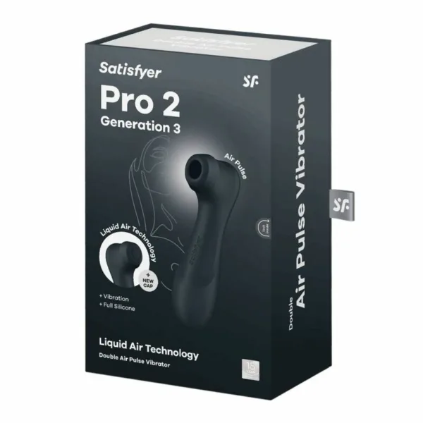 SATISFYER - PRO 2 GENERACIÓN 3 LIQUID AIR TECHNOLOGY NEGRO - Imagen 6