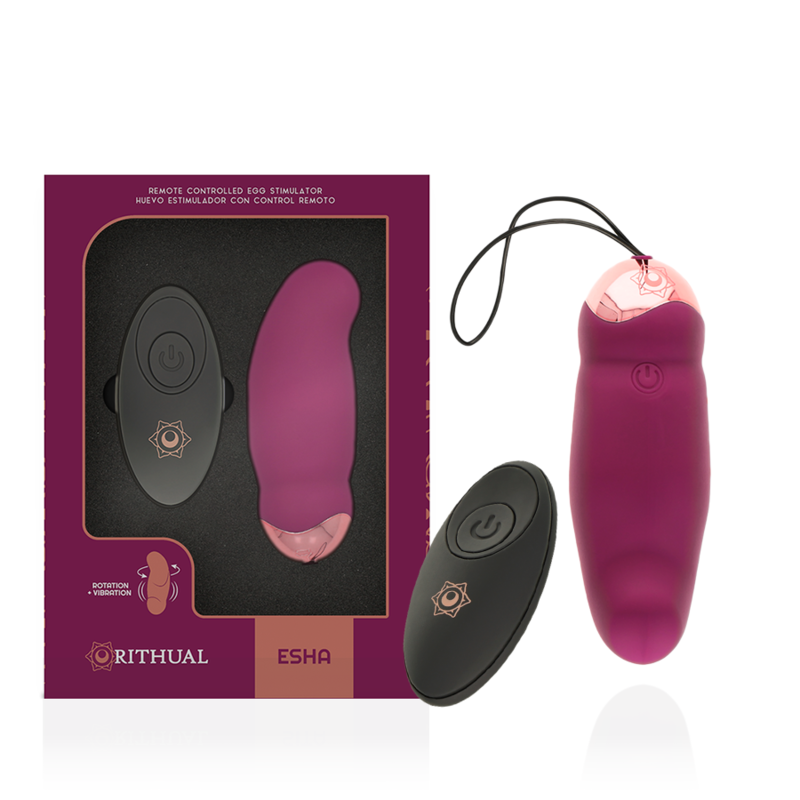 RITHUAL - ESHA HUEVO CONTROL REMOTO SISTEMA ROTACIÓN + VIBRACIÓN - Imagen 2