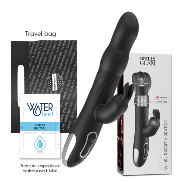 BRILLY GLAM - MOEBIUS RABBIT VIBRATOR & ROTATOR COMPATIBLE CON WATCHME WIRELESS TECHNOLOGY - Imagen 2
