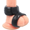 POWERING - SUPER FLEXIBLE Y RESISTENTE ANILLO PENE DOBLE PR09 NEGRO - Imagen 4