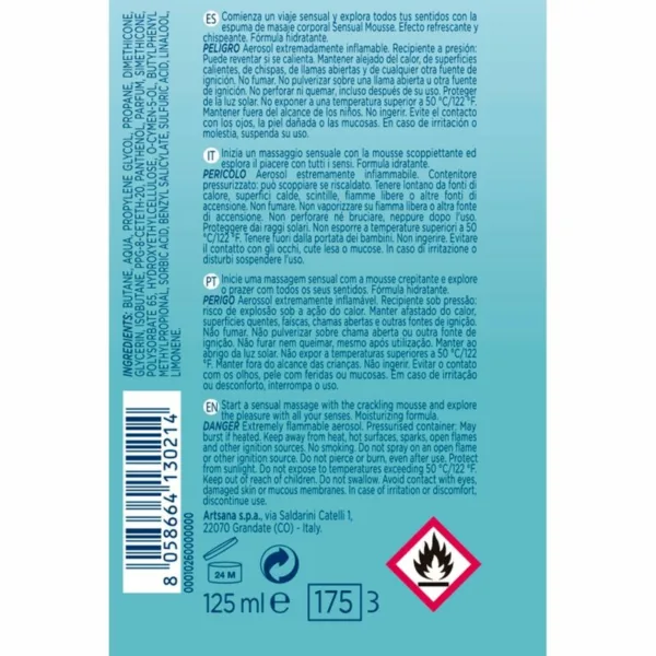 CONTROL - CREMA MASAJE MOUSSE SENSUAL WAVE 125 ML - Imagen 2