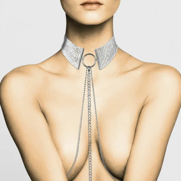 BIJOUX - DÉSIR MÉTALLIQUE COLLAR METLICO PLATEADO - Imagen 3