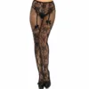 LEG AVENUE - MEDIAS ALTAS CON ABERTURA TRASERA DISEÑO FLORAL TALLA ÚNICA - Imagen 2