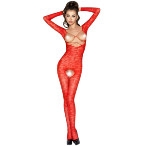PASSION - WOMAN BS031 BODYSTOCKING ROJO TALLA ÚNICA