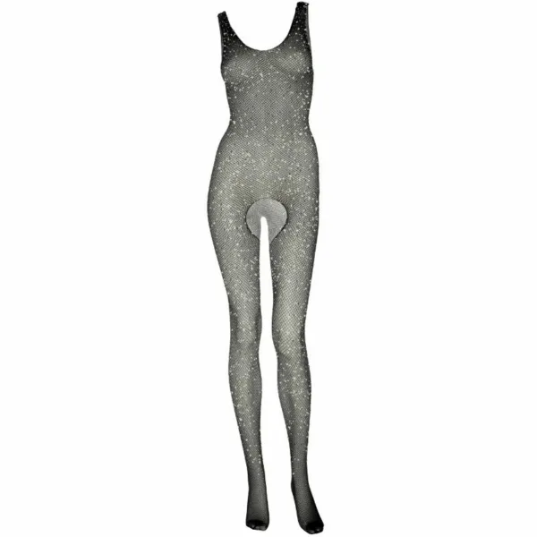 LEG AVENUE - BODYSTOCKING CON ABERTURA Y BRILLANTES T.U - Imagen 4