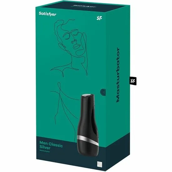 SATISFYER - MASTURBADOR MEN CLASSIC PLATA - Imagen 2