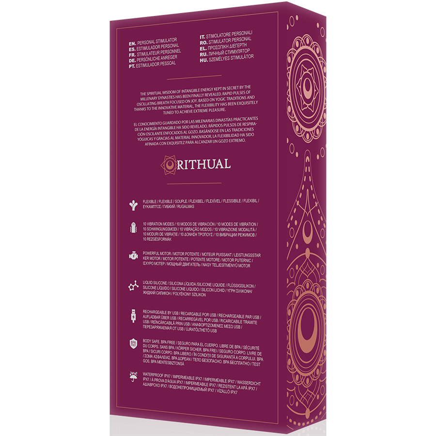 ESTIMULADOR RITUAL KRIYA PUNTO-G RECARGABLE ORQUIDEA - Imagen 9
