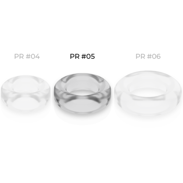 POWERING - SUPER FLEXIBLE Y RESISTENTE ANILLO PENE  4.8CM PR05 CLEAR - Imagen 4
