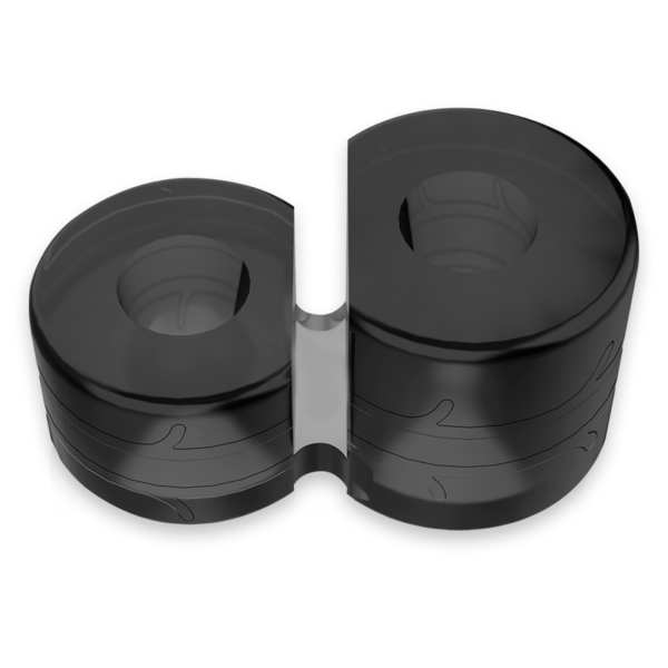 POWERING - SUPER FLEXIBLE Y RESISTENTE ANILLO PENE DOBLE PR09 NEGRO - Imagen 7