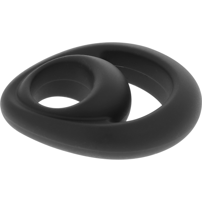 POWERING - SUPER FLEXIBLE Y RESISTENTE ANILLO PENE Y TESTÍCULOS PR14 NEGRO - Imagen 7