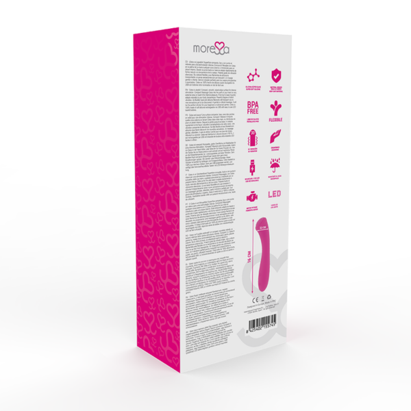 MORESSA - CELSO MASAJEADOR DUO PUNTO G Y SUERO PELVICO PREMIUM SILICONE RECARGABLE - Imagen 4