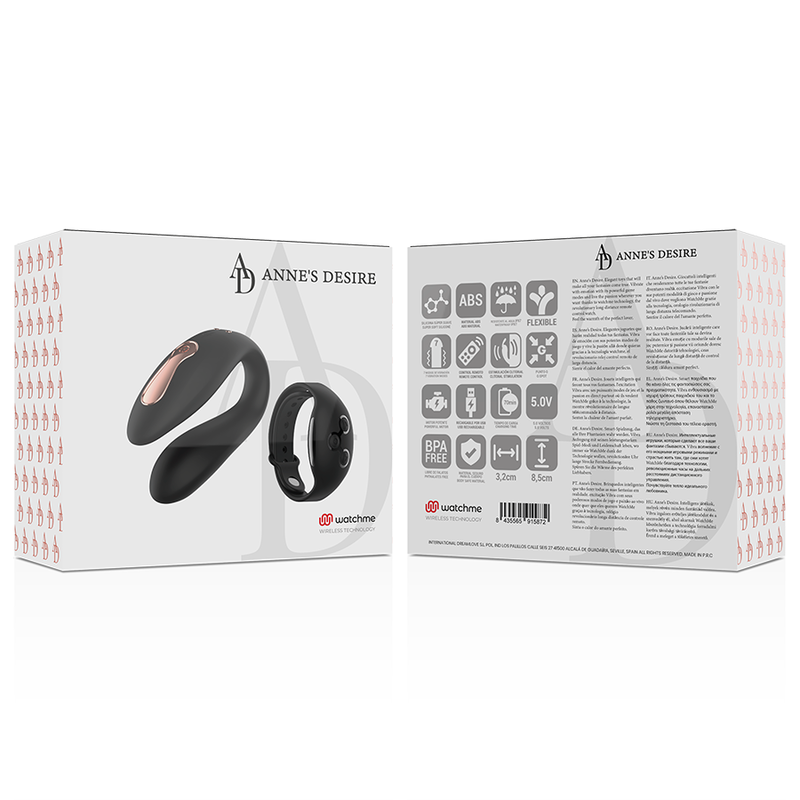 ANNE'S DESIRE - DUAL PLEASURE TECNOLOGÍA WATCHME NEGRO - Imagen 15