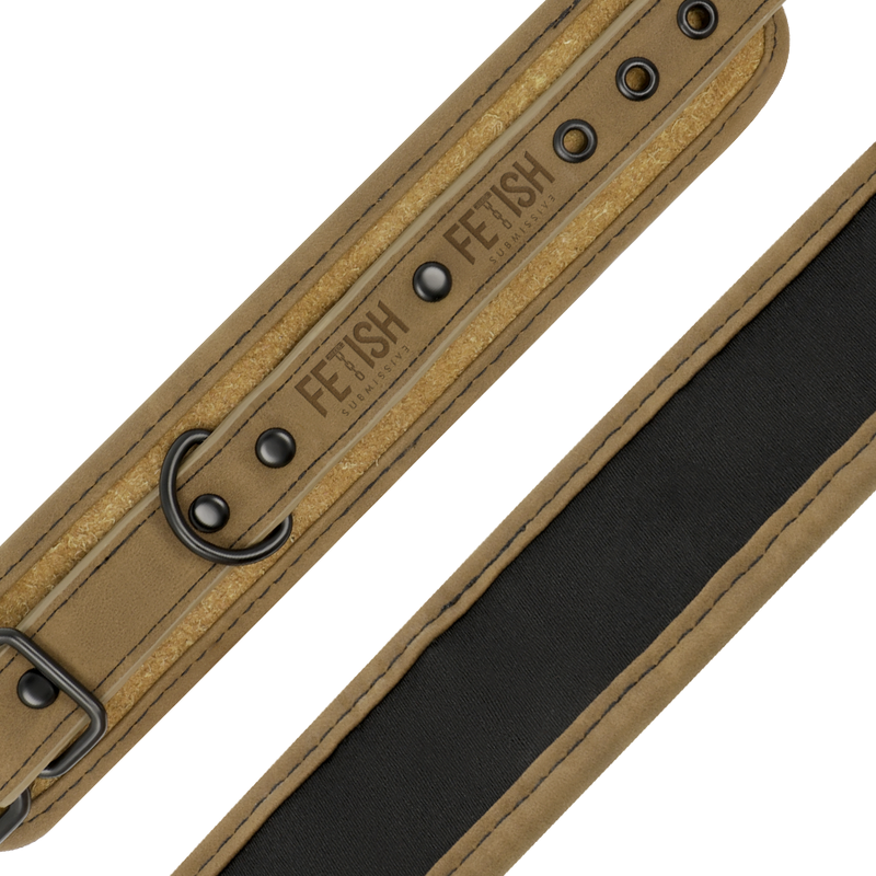 FETISH SUBMISSIVE ORIGEN - ESPOSAS TOBILLOS CUERO VEGANO CON FORRO DE NEOPRENO - Imagen 5