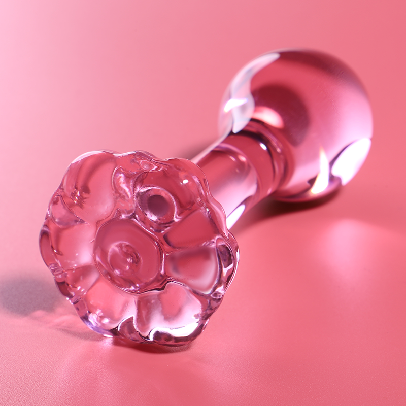 NEBULA SERIES BY IBIZA - MODELO 2 PLUG CRISTAL ROSA 11 CM -O- 3.5 CM - Imagen 2
