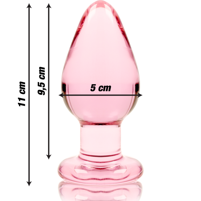NEBULA SERIES BY IBIZA - MODELO 3 PLUG CRISTAL ROSA 11 CM -O- 5 CM - Imagen 3
