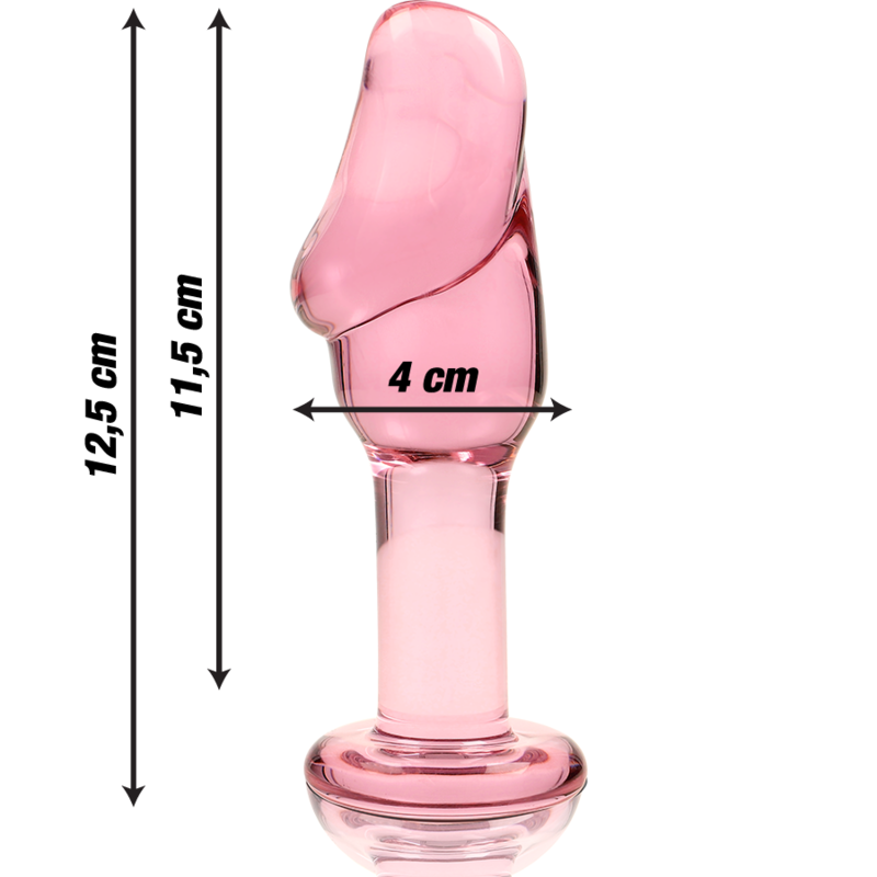 NEBULA SERIES BY IBIZA - MODELO 6 PLUG CRISTAL ROSA 12.5 CM -O- 4 CM - Imagen 3