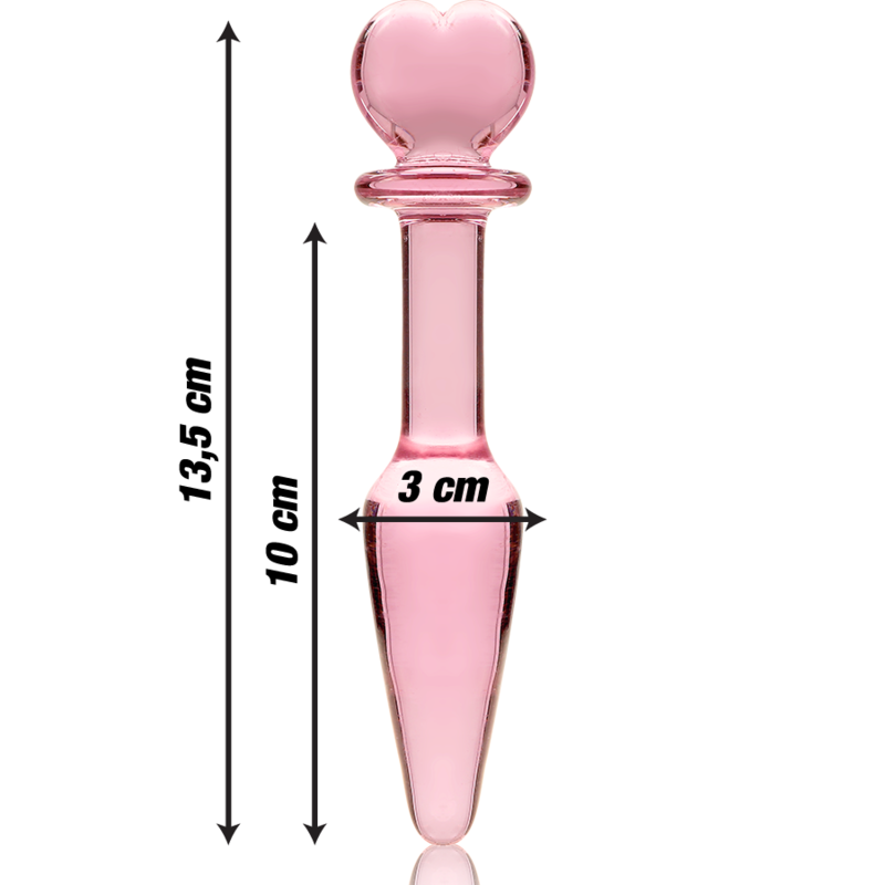 NEBULA SERIES BY IBIZA - MODELO 7 PLUG CRISTAL ROSA 13.5 CM -O- 3 CM - Imagen 3
