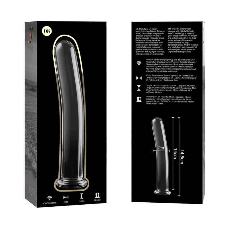 NEBULA SERIES BY IBIZA - MODELO 8 DILDO CRISTAL TRANSPARENTE 14.5 CM -O- 2 CM - Imagen 6