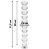 NEBULA SERIES BY IBIZA - MODELO 22 DILDO CRISTAL TRANSPARENTE 21.5 CM -O- 2.5 CM - Imagen 3
