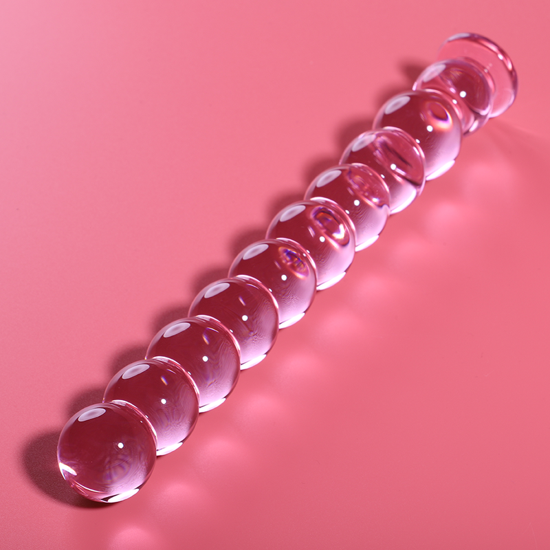 NEBULA SERIES BY IBIZA - MODELO 22 DILDO CRISTAL ROSA 21.5 CM -O- 2.5 CM - Imagen 2