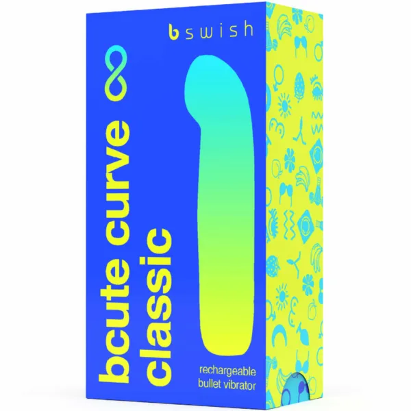 B SWISH - BCUTE CURVE INFINITE CLASSIC VIBRADOR RECARGABLE SILICONA AZUL - Imagen 4