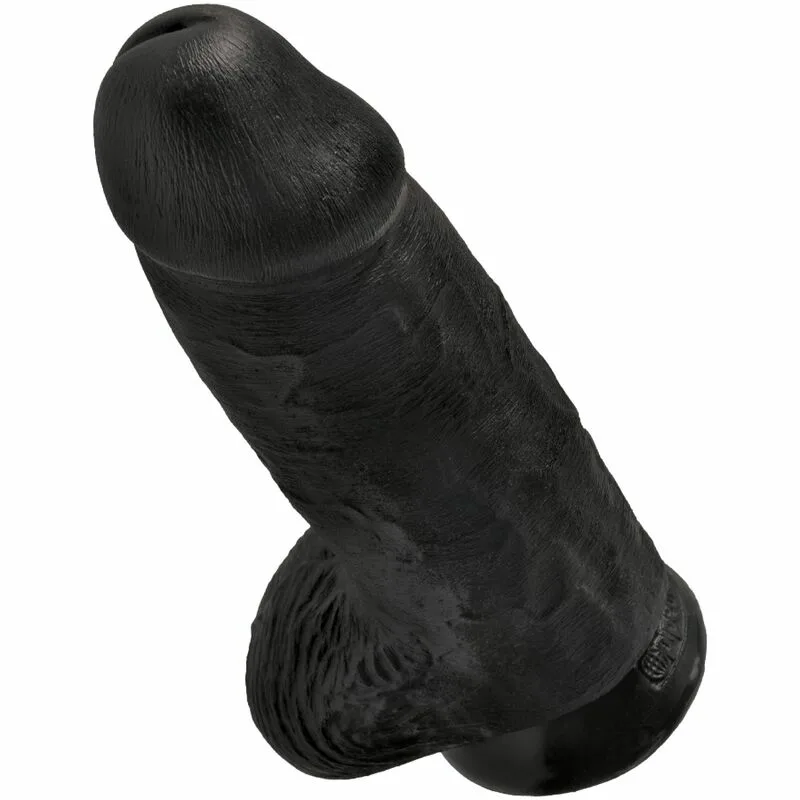 KING COCK - PENE REALÍSTICO CHUBBY 23 CM NEGRO - Imagen 3
